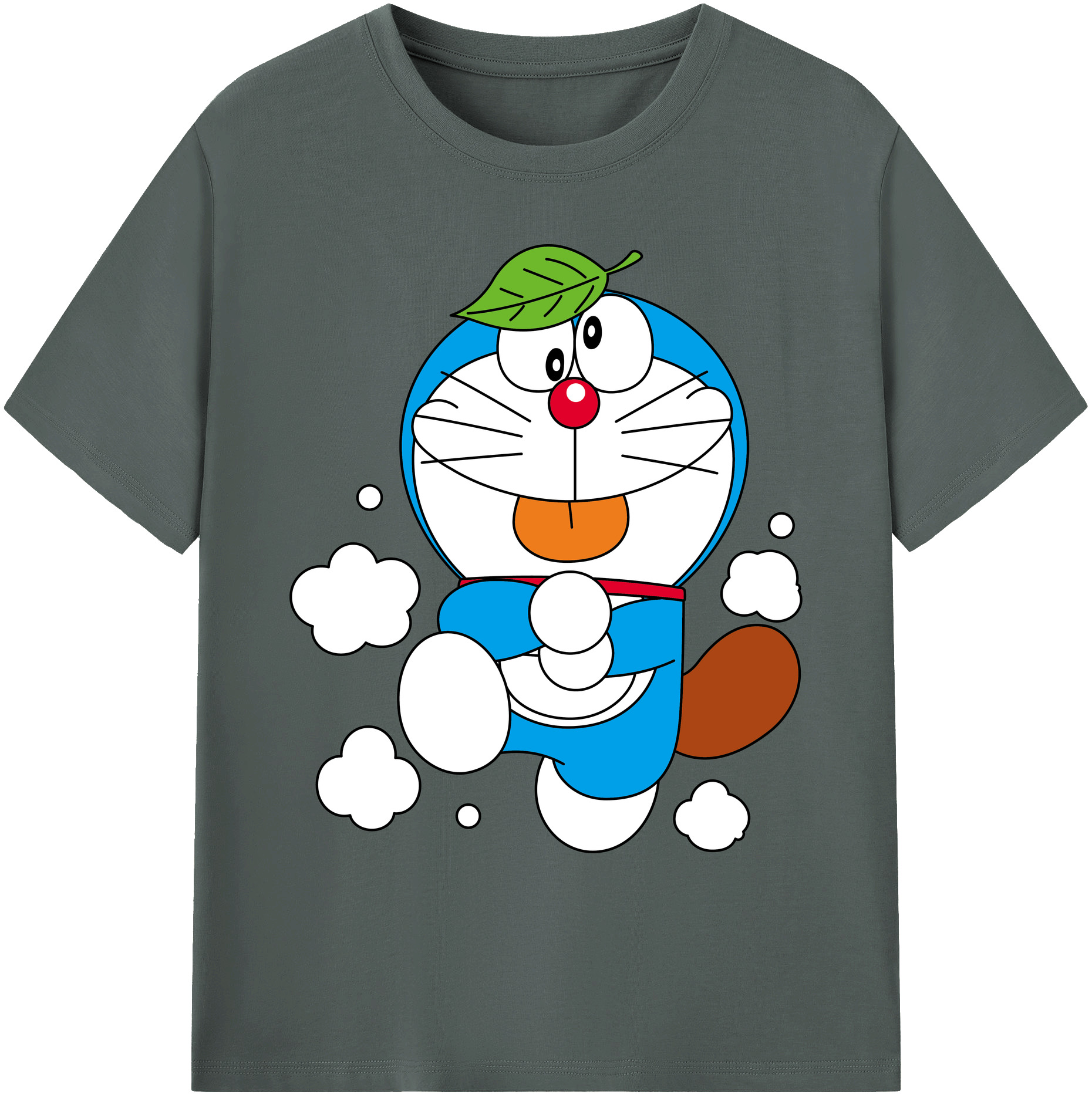 （画像用） ドラえもん Doraemon 綿100％ メンズ半袖Tシャツ｜肌触りやわらか＆通気性
